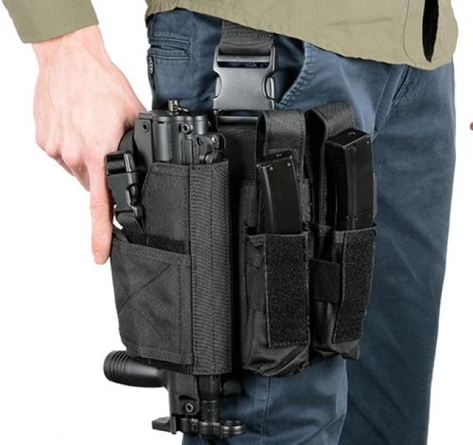 SMG Bein Holster Black inkl. Mag Pouch